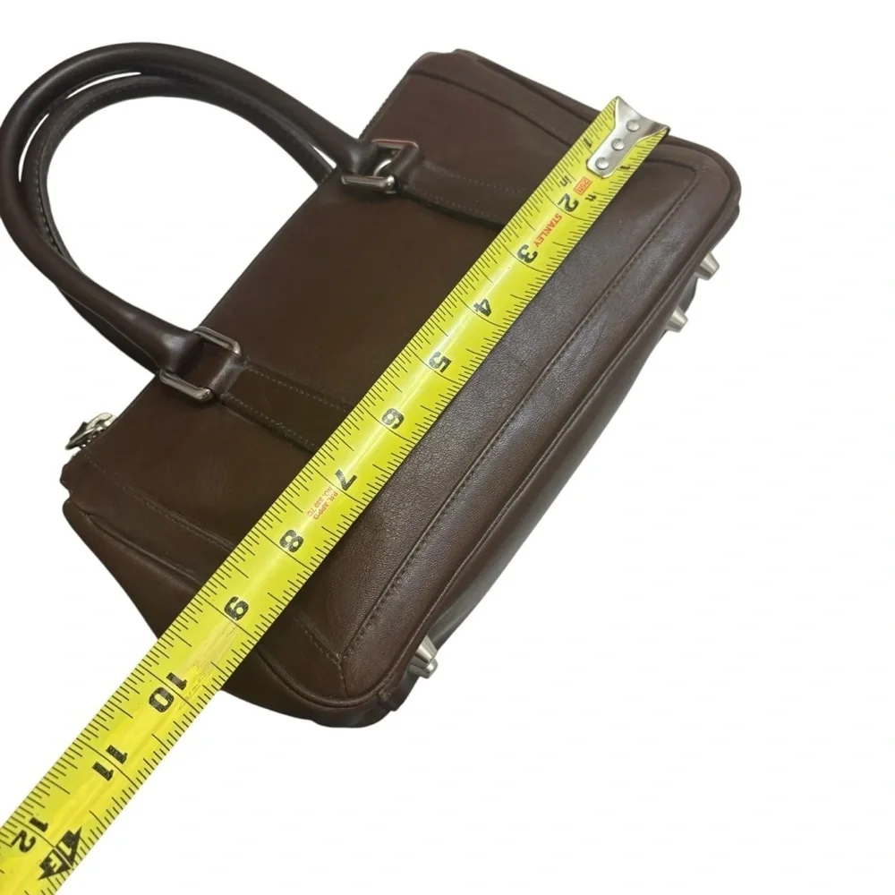 Coach Vintage Brown leather Bonnie’s Legacy 9421 Small Zip Satchel bag RARE